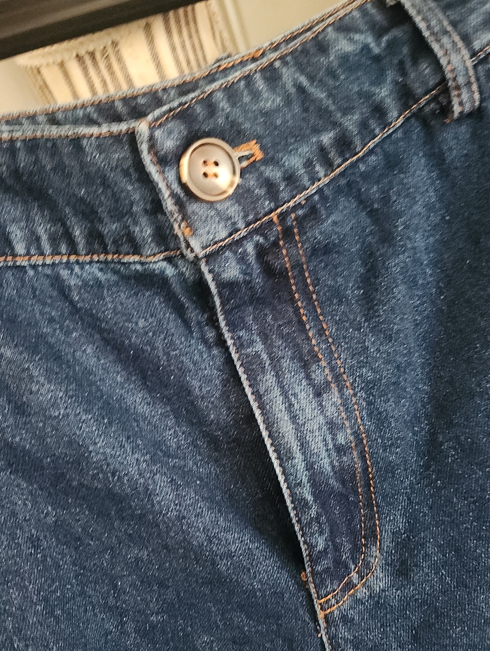 Le Lis Denim Two-Piece Set - Blue Button Front Top & Shorts - Picture 8 of 12